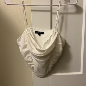 Cotton Candy Cream Cowl Neck Camisole